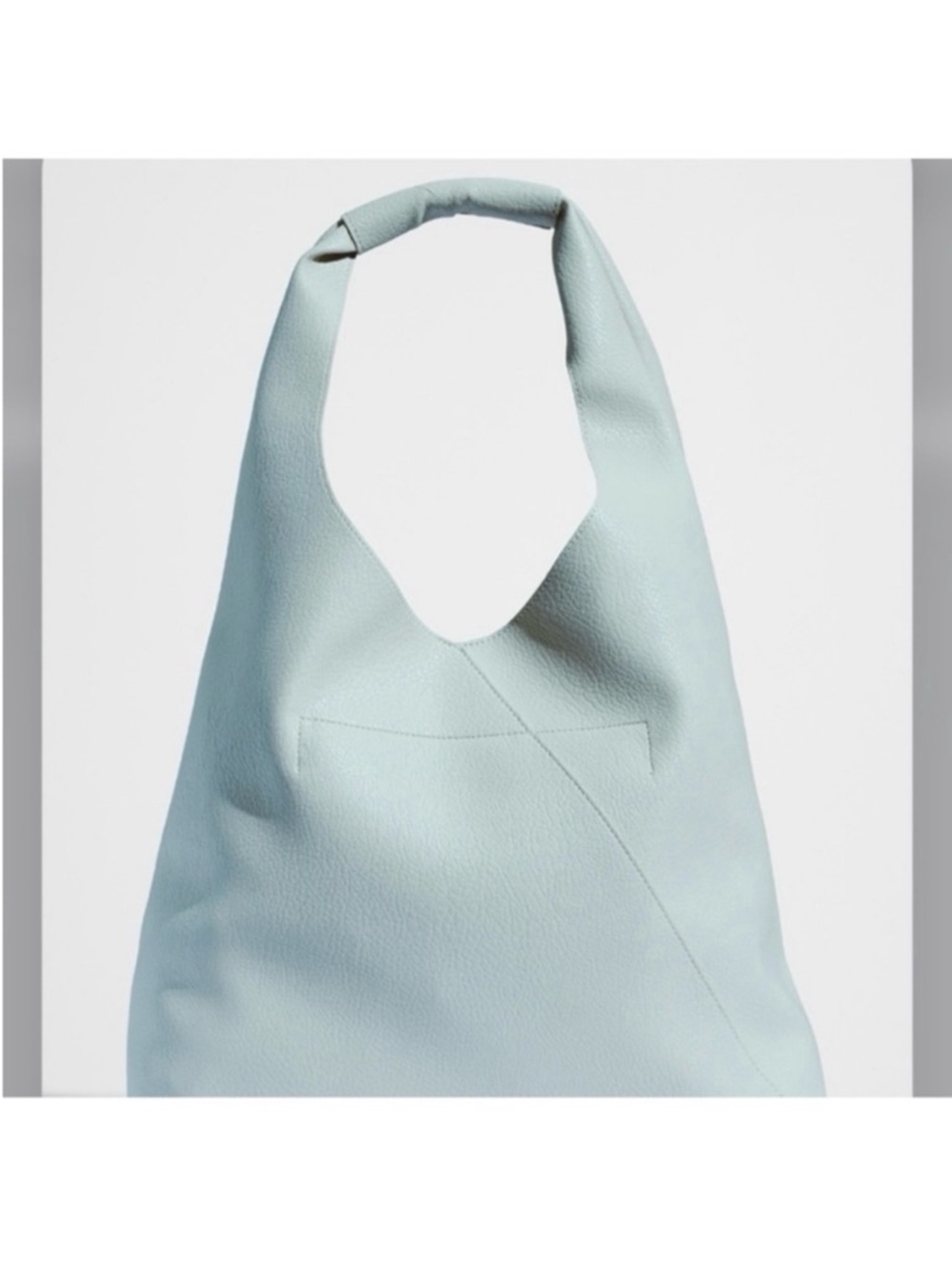 🆕- Banana Republic- Vegan Leather Slouchy Tote. Pale Blue. Gorgeous